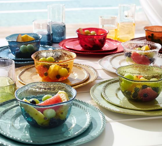 Rope Outdoor Dinnerware Terra Cotta Pottery Barn