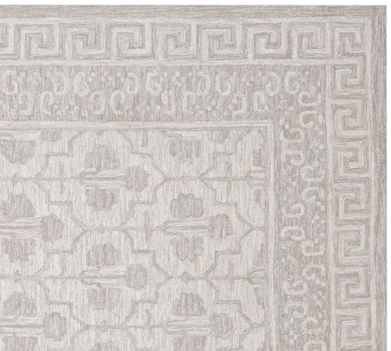 Braylin Tufted Wool Rug Gray Pottery Barn