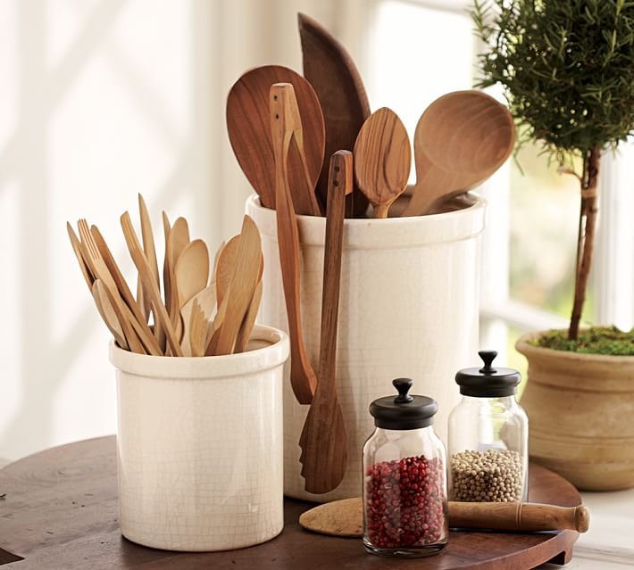 Rhodes Stoneware Kitchen Utensil Holders