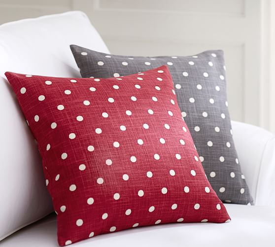 Polka Dot Decorative Pillow Cover Pottery Barn