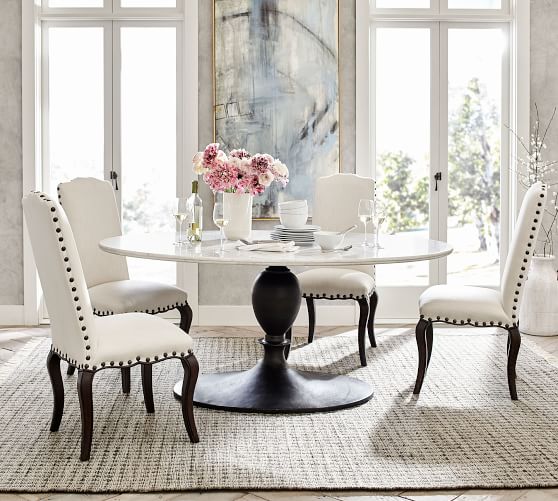 Chapman Marble Oval Dining Table