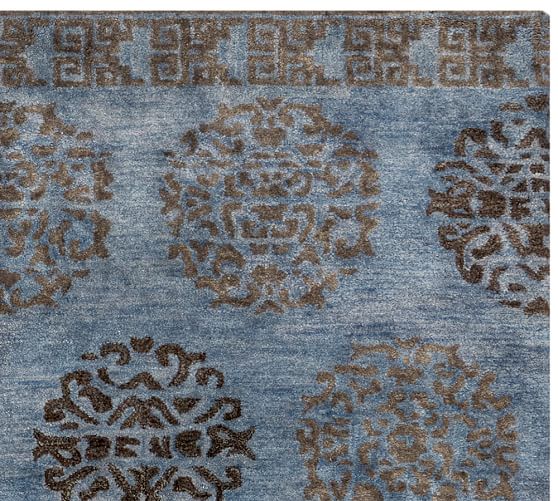 Hazen Medallion Tufted Rug Swatch Pottery Barn