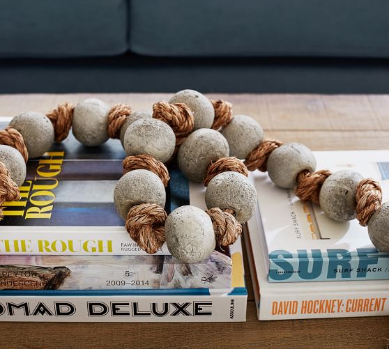 Cement Knotted Rope Decorative Objects Pottery Barn