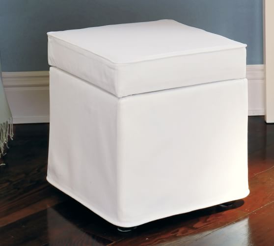Lewis Slipcovered Cube Set Pottery Barn
