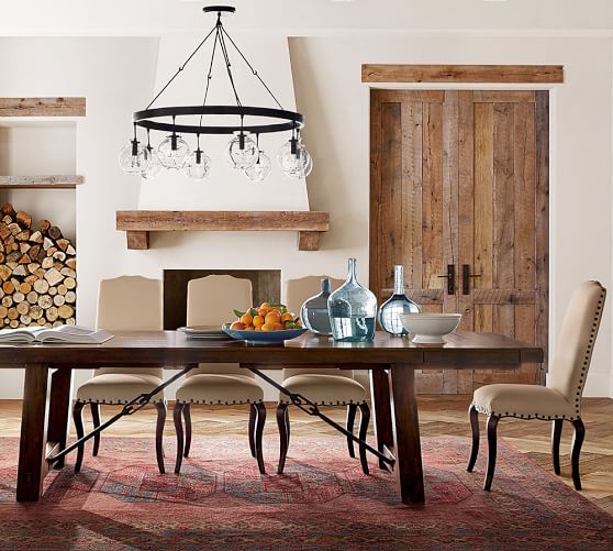 Benchwright Extending Dining Table Alfresco Brown Pottery Barn