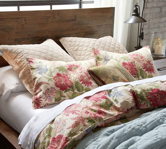 Marla Floral Print Patterned Duvet Cover Sham Pottery Barn