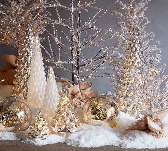 Mercury Glass Trees Pottery Barn