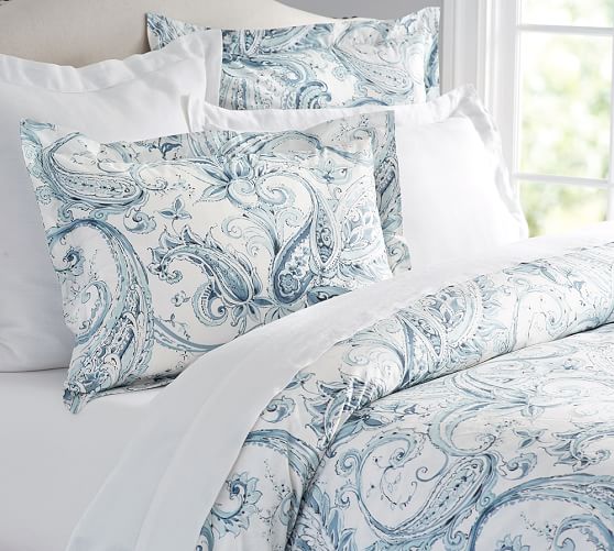 Joli Paisley Patterned Duvet Cover Sham Pottery Barn