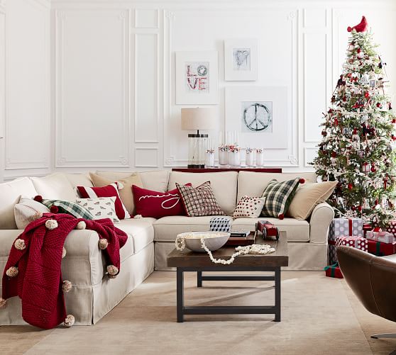 Merry Lumbar Decorative Pillow Cover Pottery Barn