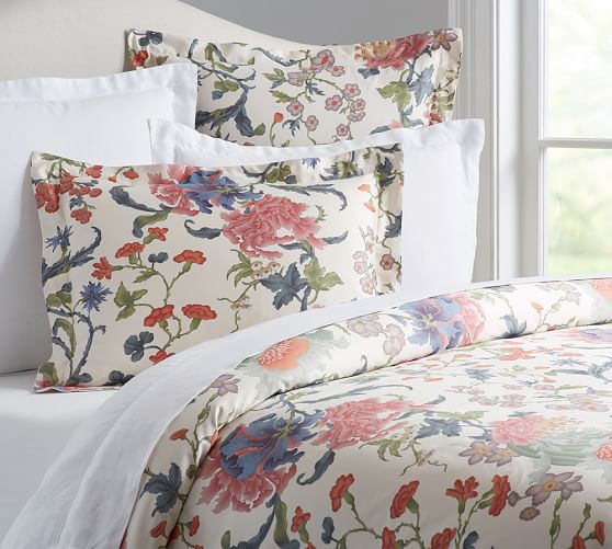 Greta Organic Patterned Duvet Cover Sham Pottery Barn