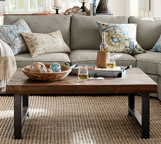 Griffin Reclaimed Wood Rectangular Coffee Table 32 Pottery Barn