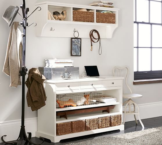 Samantha Entryway Shelf Mahogany Pottery Barn