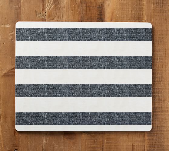 Wheaton Wide Stripe Cork Placemat Pottery Barn