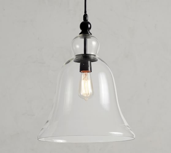 Rustic Glass Indoor Outdoor Pendant Pottery Barn