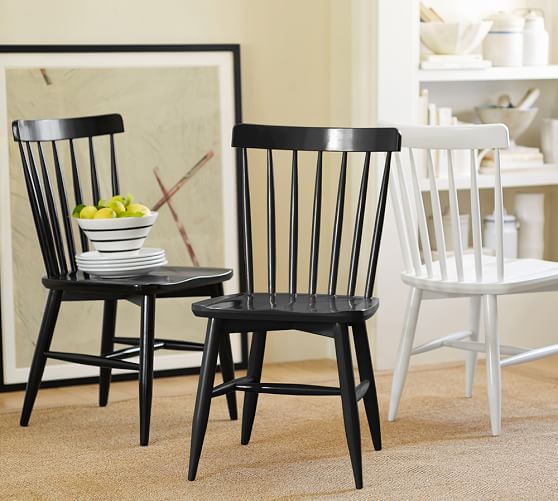Tilden Spindle Back Side Chair Pottery Barn