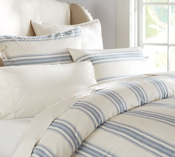 Evan Stripe Duvet Cover Shams Pottery Barn