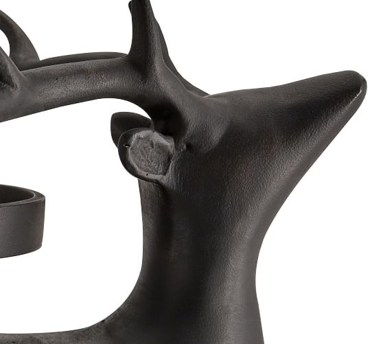 Nordic Reindeer Candle Holders Pottery Barn