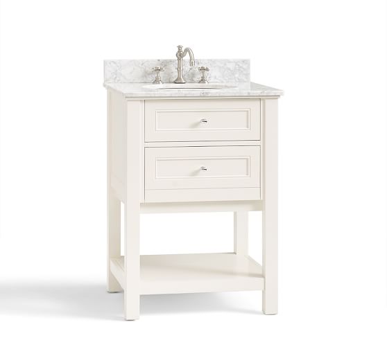 Classic Single Sink Mini Vanity White