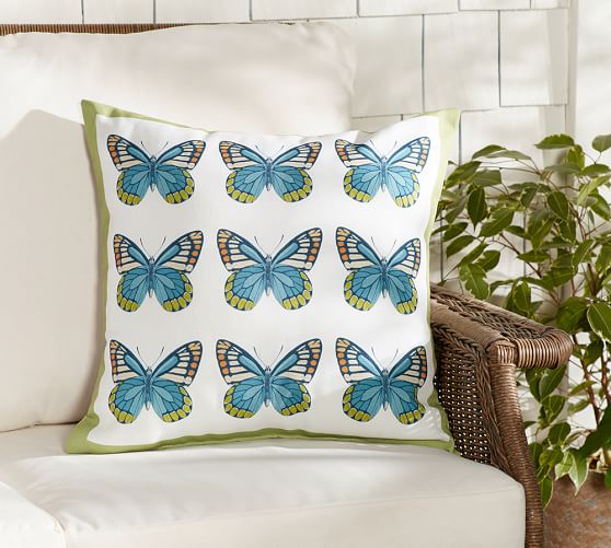 Nobelia Butterfly Indoor Outdoor Pillow Pottery Barn
