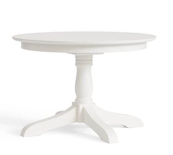 Owen Extending Pedestal Dining Table, Antique White Pottery Barn