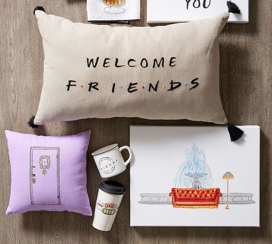 Friends Fountain Scene Canvas Art Print Pottery Barn