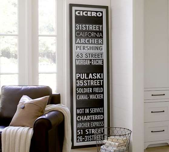 Chicago Sign Framed Print Pottery Barn