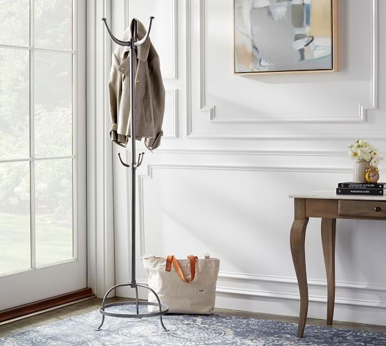Cast Metal Standing Coat Rack Pottery Barn