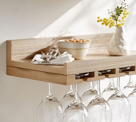 Holman Floating Entertaining Shelves Pottery Barn