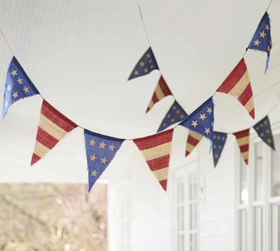 Liberty Burlap Party Banner Pottery Barn