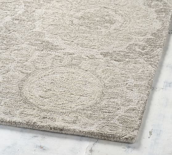 Gray Kendyl Tufted Rug Patterned Rugs Pottery Barn