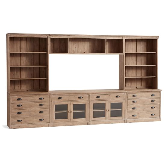Lucca 7 Piece Entertainment Center Pottery Barn