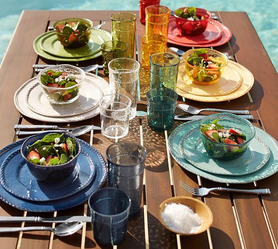 Rope Outdoor Dinnerware Terra Cotta Pottery Barn