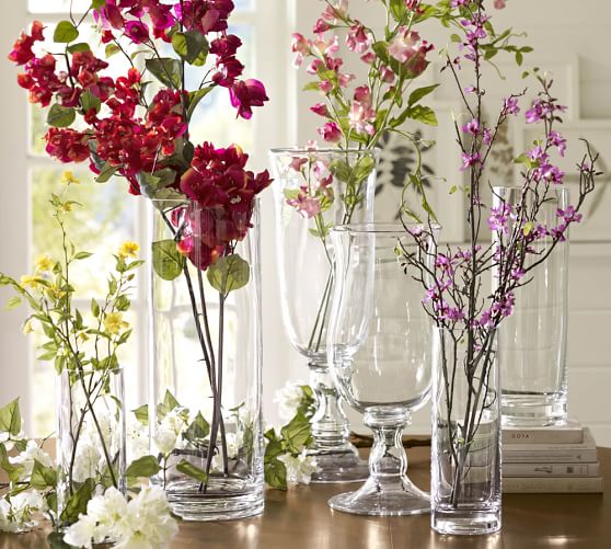 Voluminous Clear Glass Vases Pottery Barn