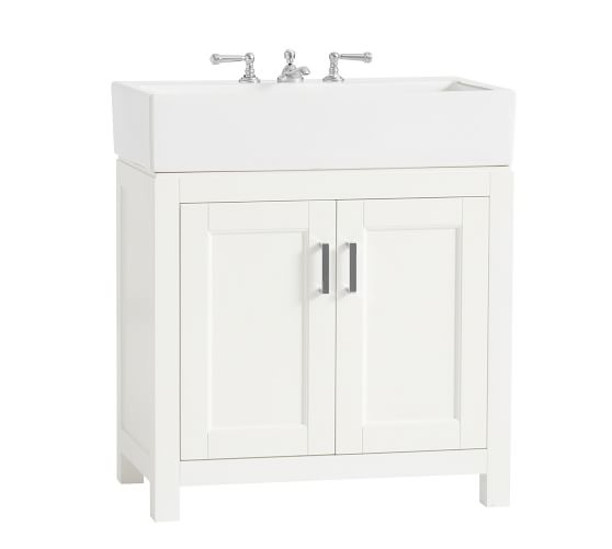 Modern Farmhouse Single Sink Vanity 31 5 Pottery Barn