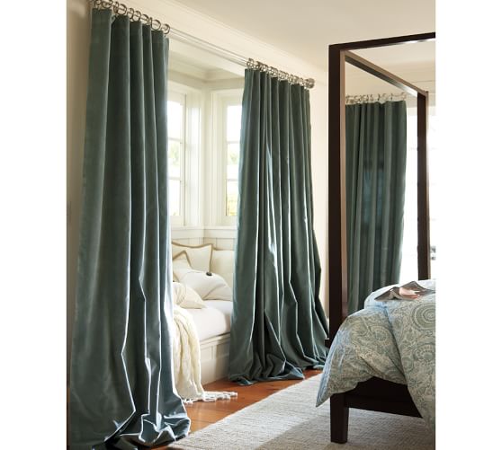 Velvet Curtain Cafe Pottery Barn