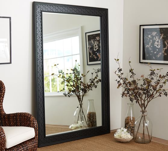 Black Fretwork Floor Mirror Pottery Barn Black Fretwork Floor Mirror Pottery Barn