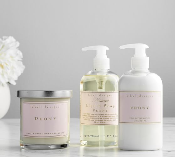 K Hall Shea Butter Lotion Pump Peony Pottery Barn