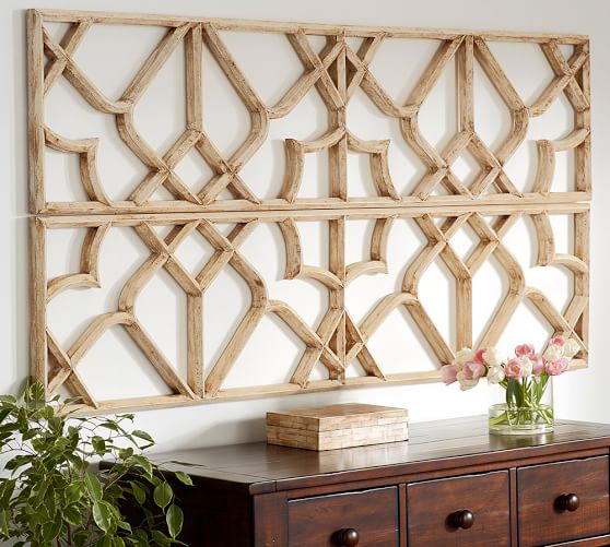 Lattice Wall Art Wall Decor Pottery Barn