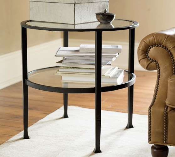 Tanner Round End Table Pottery Barn