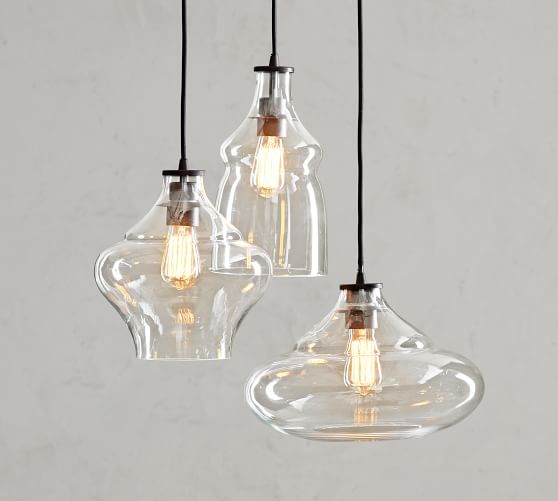 Mccarthy 3 Light Glass Pendant Pottery Barn