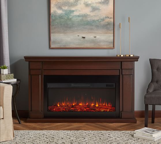 Real Flame Carlisle Grand Electric Fireplace Pottery Barn