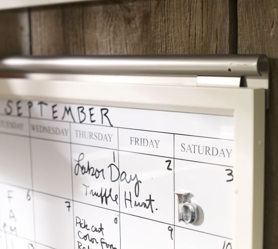 Daily System Magnetic Whiteboard Calendar Pottery Barn