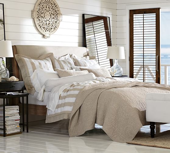 Adella Upholstered Platform Bed Headboard Wooden Beds