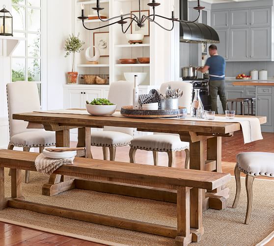 Rustic Stripe Table Runner Pottery Barn