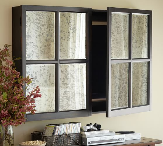 Mirror Cabinet Tv Covers Pottery Barn