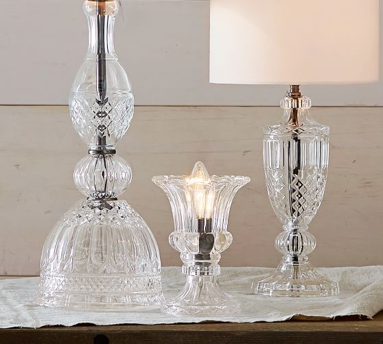 Etta Pressed Table & Bedside Lamps Pottery Barn