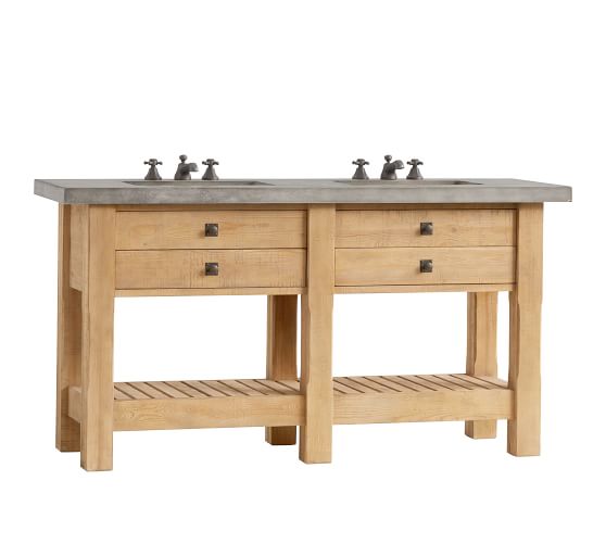 Abbott Double Sink Vanity 68 Pottery Barn