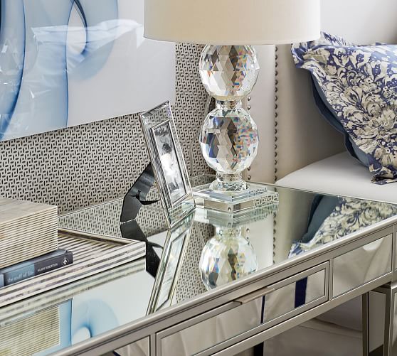 Park Mirrored Desk Office Desk Pottery Barn