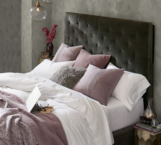 Lorraine Tufted Tall Bed Pottery Barn