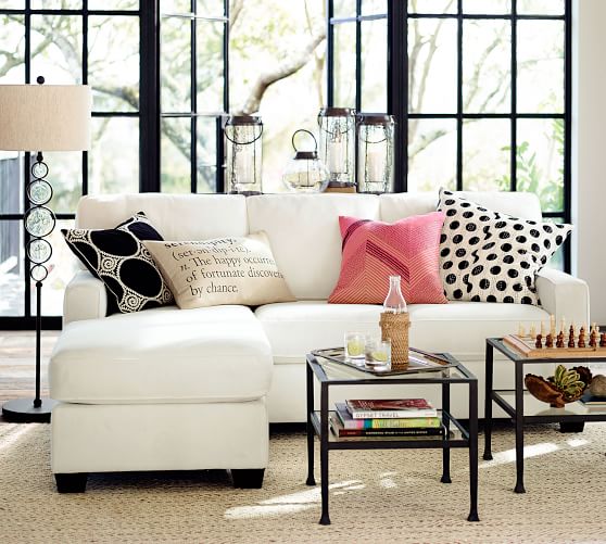 Buchanan Square Arm Upholstered Sofa With Reversible Chaise Buchanan Square Arm Upholstered Sofa